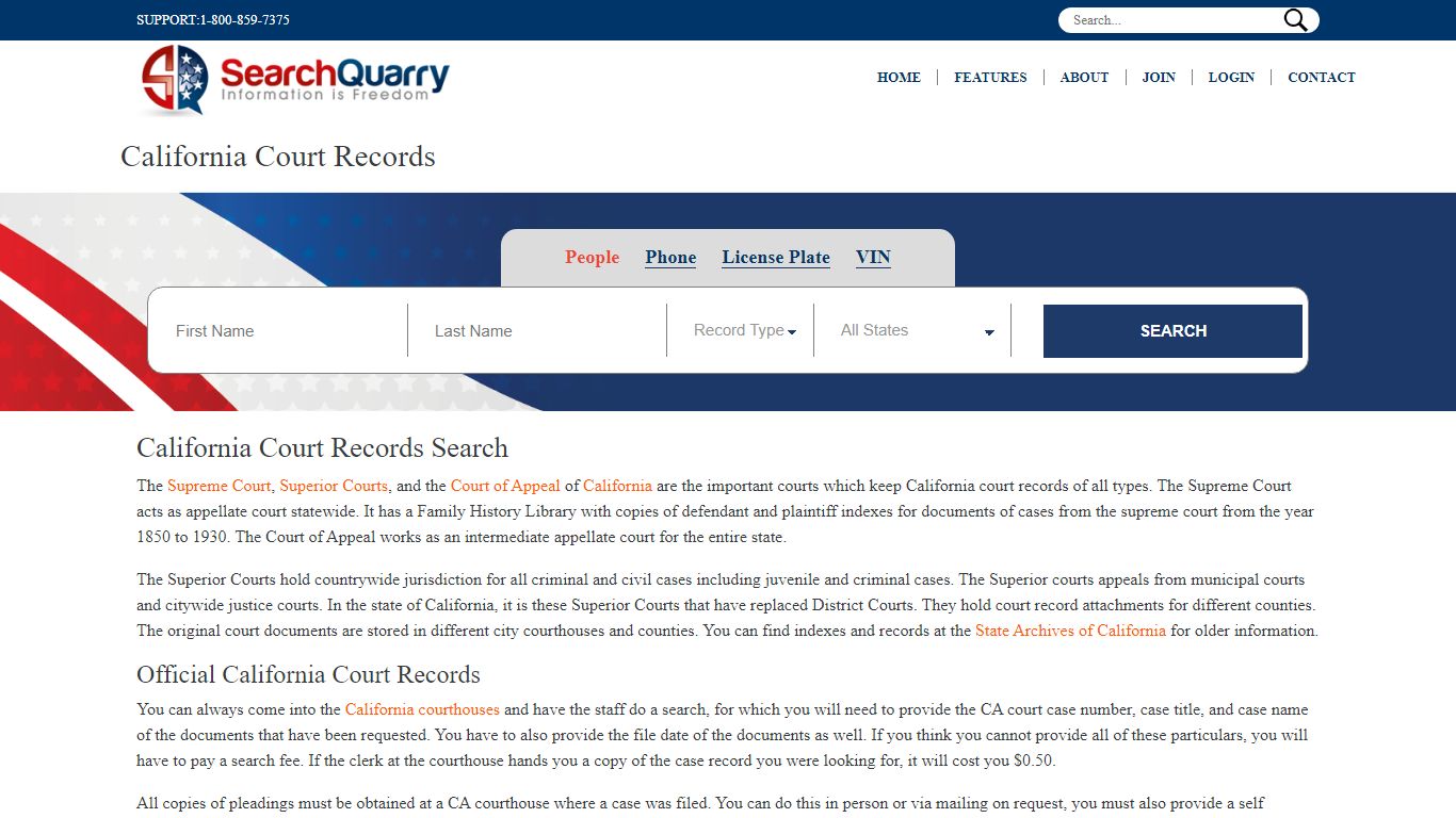 Free California Court Records | Enter a Name to View Court Records Online